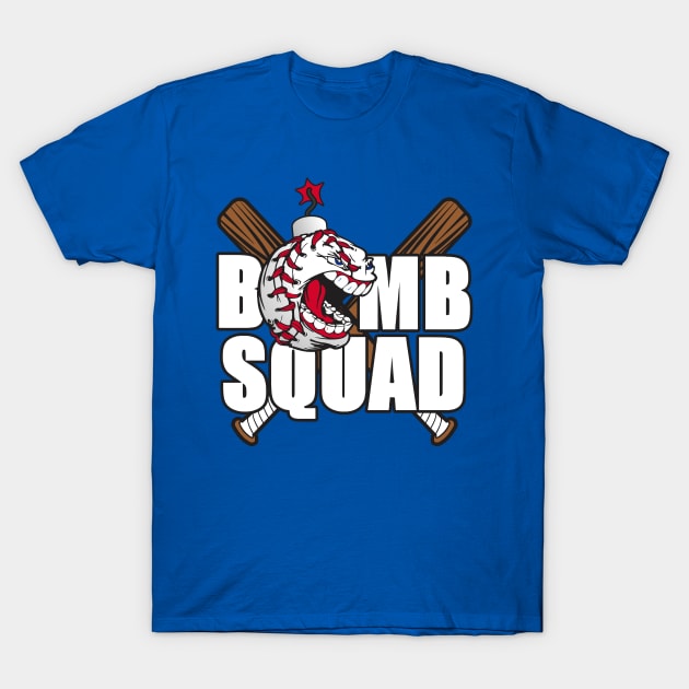 Bomb Squad Baseball White T-Shirt by DavesTees